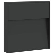 Buitenwandlamp Led Gegoten Aluminium Zwart Rechthoekig