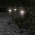 Buiten vloerlamp 60 cm roestvrij staal zwart