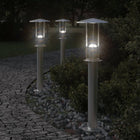 Outdoor floor lamp 60 cm stainless steel silver-coloured