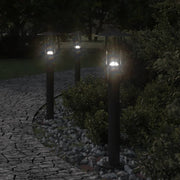 Buitenlamp 60 cm roestvrij staal zwart