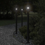 Buitenlamp staand 100 cm roestvrij staal zwart
