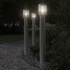 Buiten vloerlamp 110 cm roestvrijstaal zilver