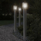 Buiten vloerlamp 110 cm roestvrijstaal zilver