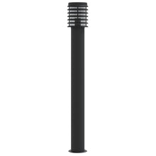 Vloerlamp voor buiten 110 cm roestvrijstaal zwart