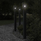 Vloerlamp buiten 110 cm roestvrijstaal zwart