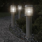 Buitenvloerlamp met stopcontact 60 cm roestvrijstaal