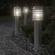 Buitenvloerlamp met stopcontact 60 cm roestvrijstaal