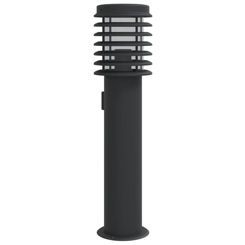 Buitenvloerlamp 60 Cm Roestvrijstaal Zwart 1