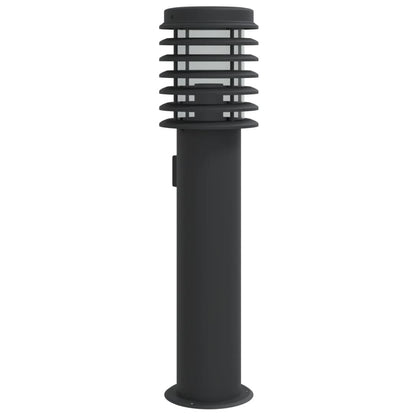 Buitenvloerlamp 60 Cm Roestvrijstaal Zwart 1