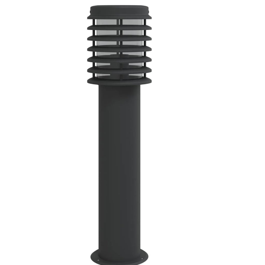 Buitenvloerlamp 60 Cm Roestvrijstaal Zwart 1