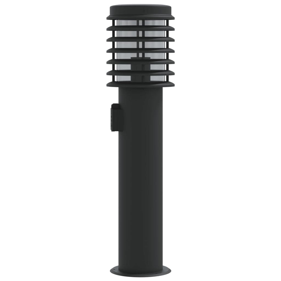 Buitenvloerlamp 60 Cm Roestvrijstaal Zwart 1