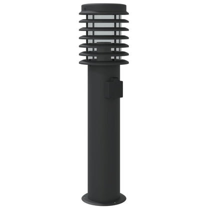 Buitenvloerlamp 60 Cm Roestvrijstaal Zwart 1