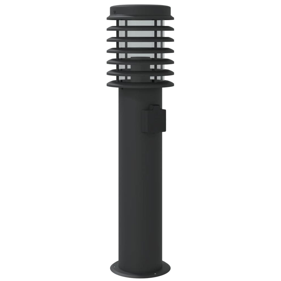 Buitenvloerlamp 60 Cm Roestvrijstaal Zwart 1