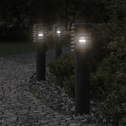 Buitenvloerlamp 60 cm roestvrijstaal zwart