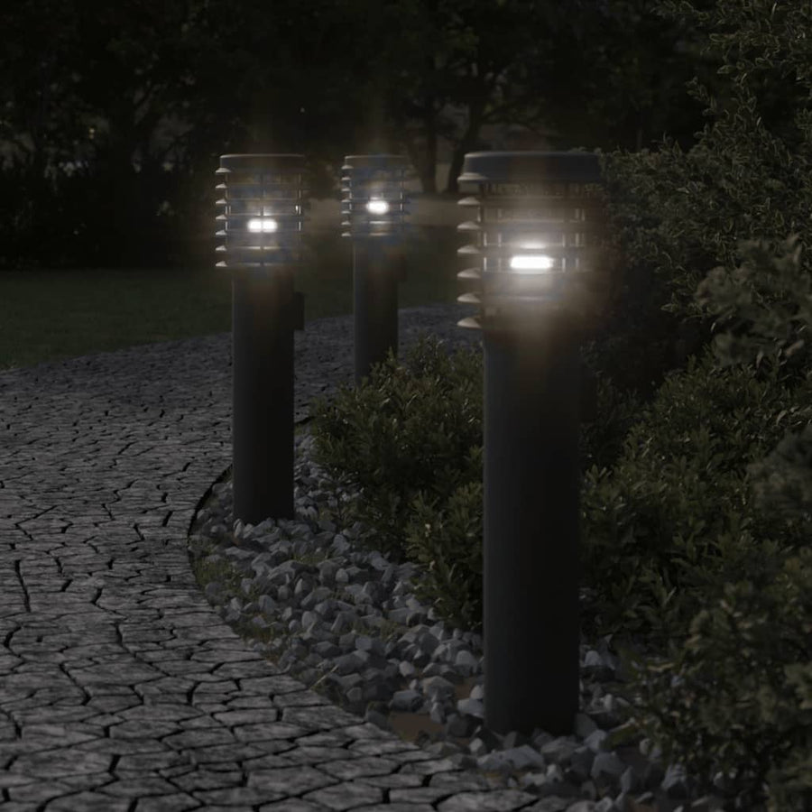 Buitenvloerlamp 60 Cm Roestvrijstaal Zwart 1