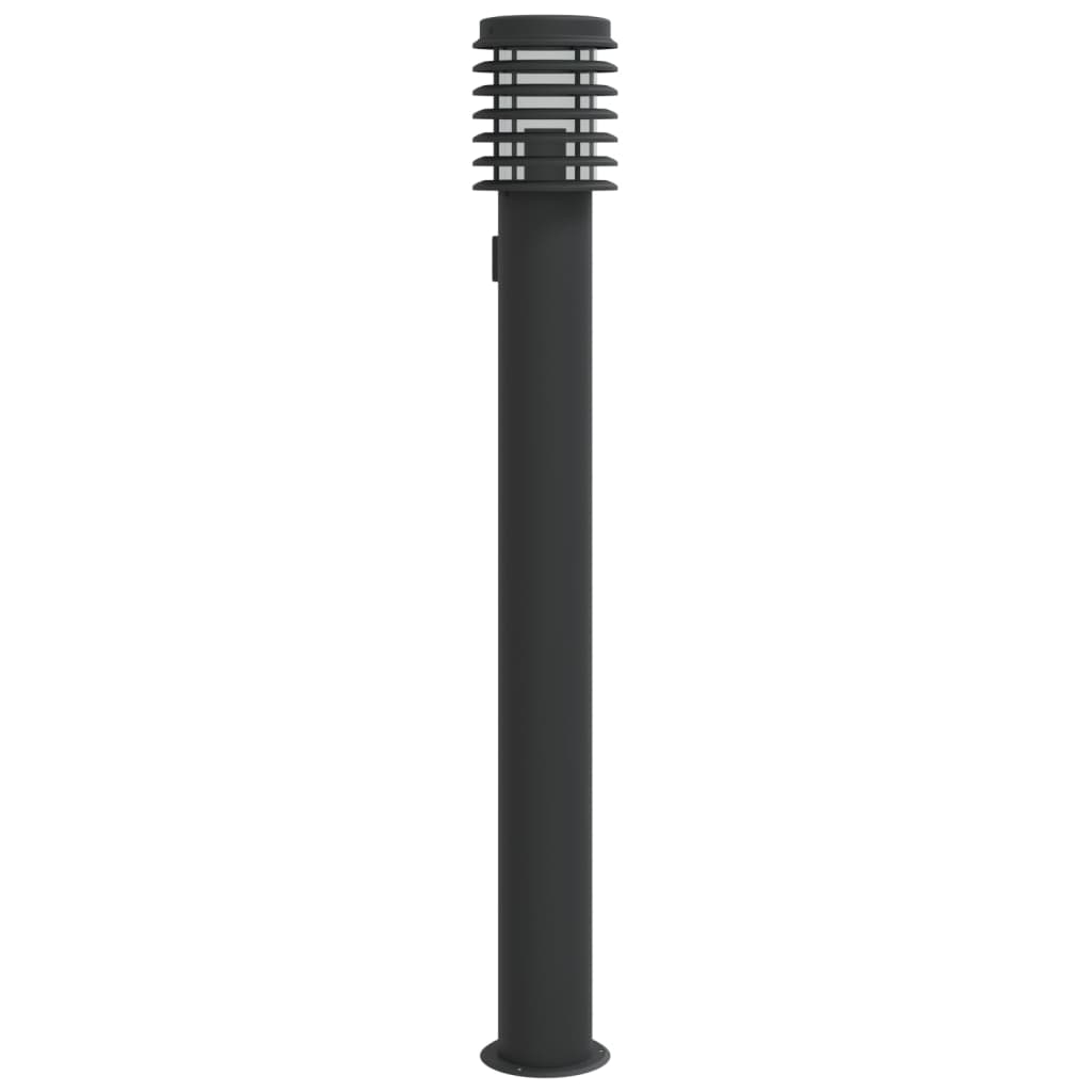 Buitenvloerlamp 110 Cm Roestvrijstaal Zwart 1