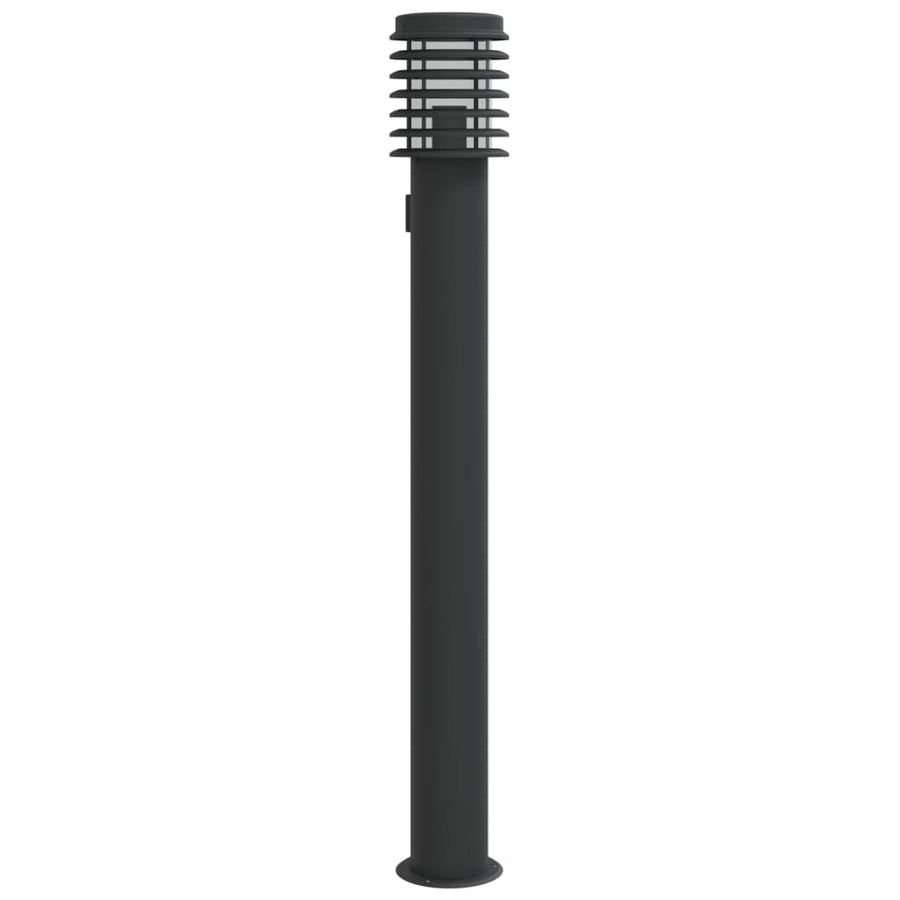 Buitenvloerlamp 110 Cm Roestvrijstaal Zwart 1