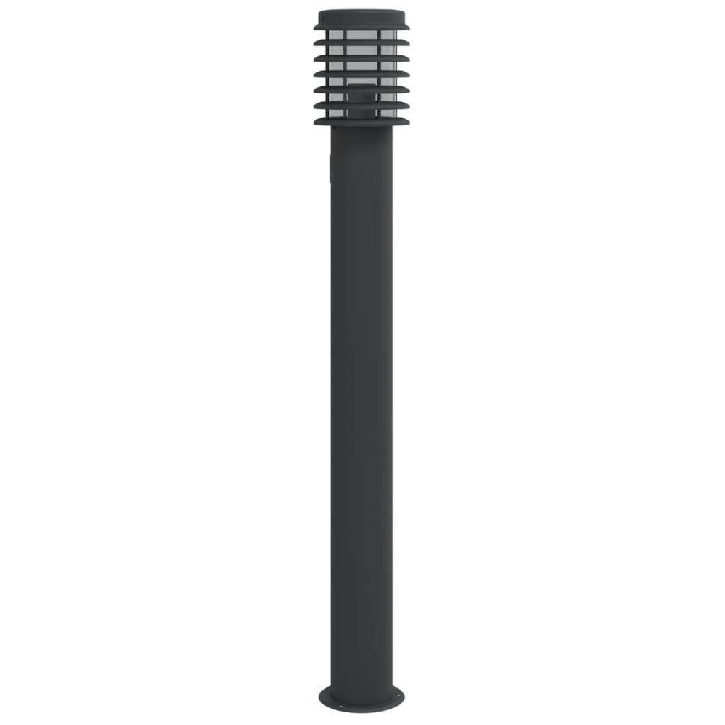 Buitenvloerlamp 110 Cm Roestvrijstaal Zwart 1