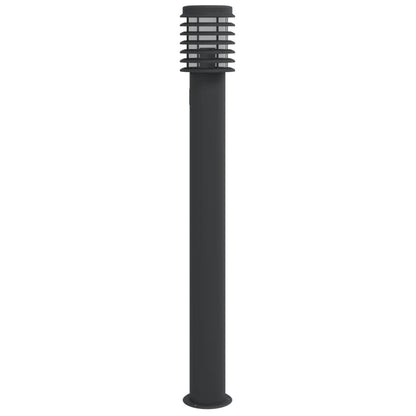 Buitenvloerlamp 110 Cm Roestvrijstaal Zwart 1