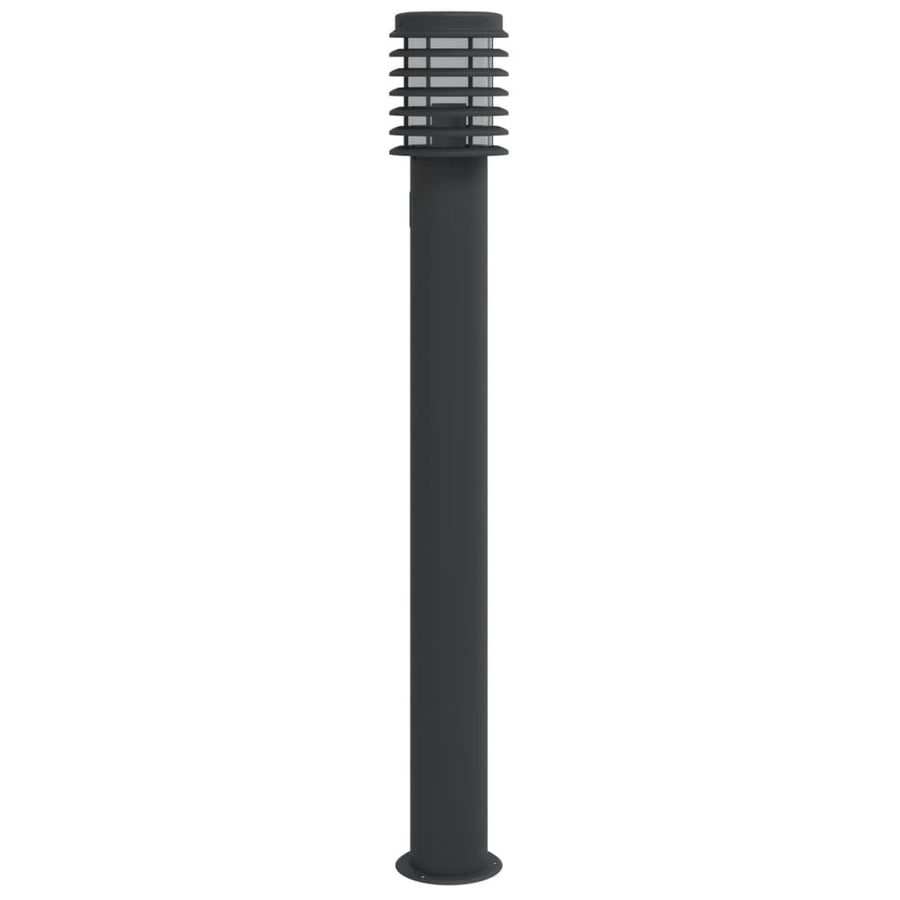 Buitenvloerlamp 110 Cm Roestvrijstaal Zwart 1