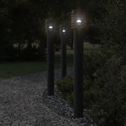 Buiten vloerlamp 110 cm roestvrij staal zwart