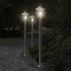 Buiten vloerlamp 120 cm roestvrijstaal zilver