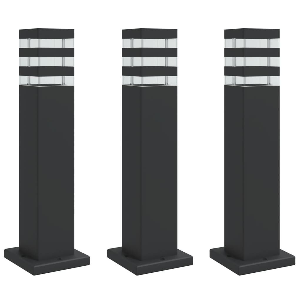 Buitenvloerlampen Aluminium Zwart 1