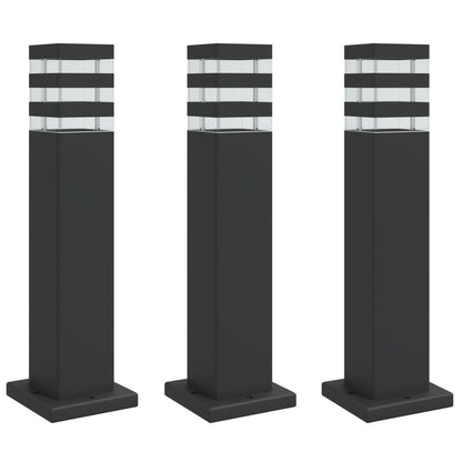 Buitenvloerlampen Aluminium Zwart 1