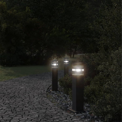 Buitenvloerlampen Aluminium Zwart 1
