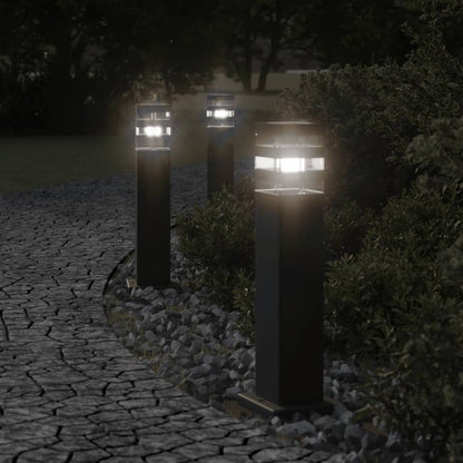 Buitenvloerlampen Aluminium Zwart 1