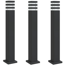 Vloerlampen Voor Buiten 3 St 80 Cm Aluminium Zwart