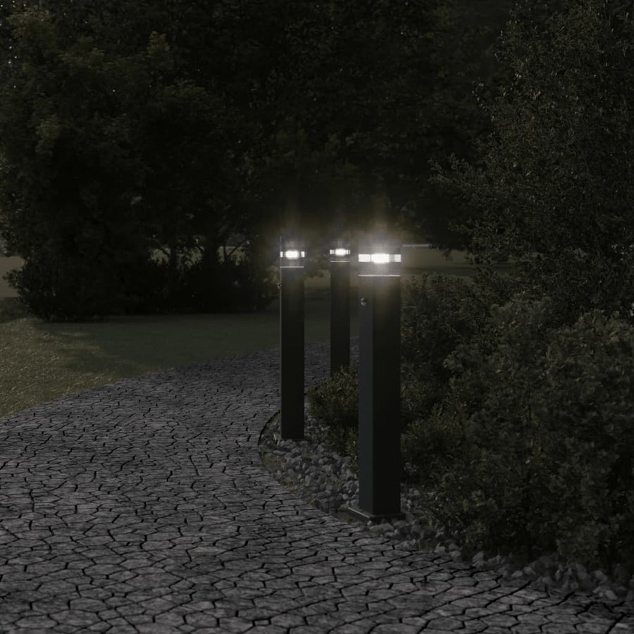 Vloerlamp Voor Buiten Aluminium Zwart 1