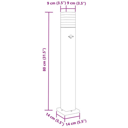 Vloerlamp Voor Buiten Aluminium Zwart 1