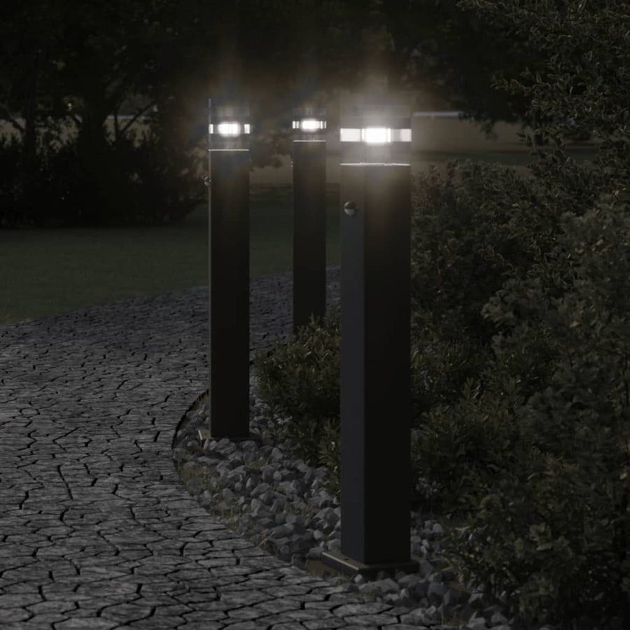 Vloerlamp Voor Buiten Aluminium Zwart 1