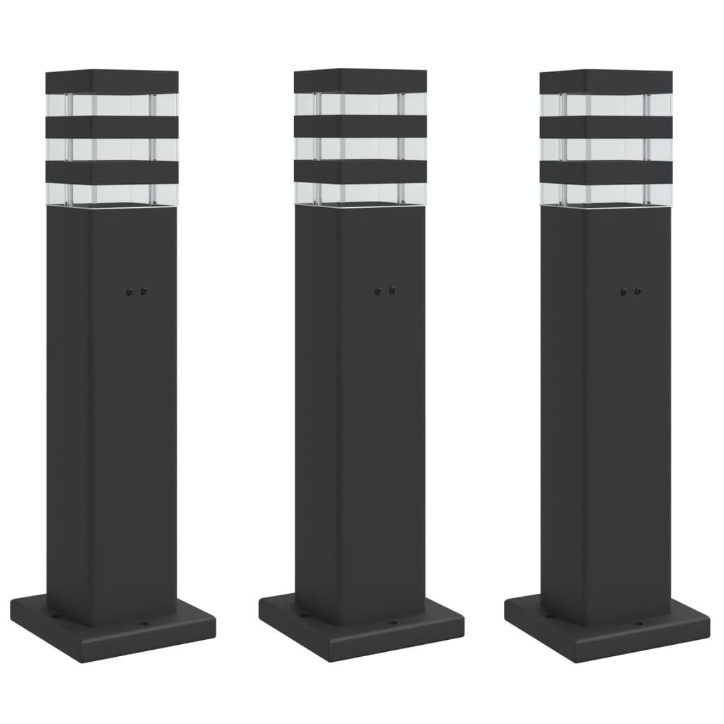 Buitenvloerlampen Aluminium Zwart 3
