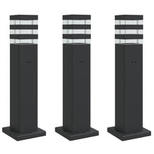 Buitenvloerlampen Aluminium Zwart 3