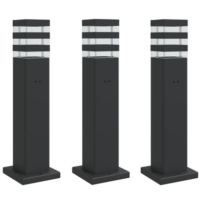 Buitenvloerlampen Aluminium Zwart 3