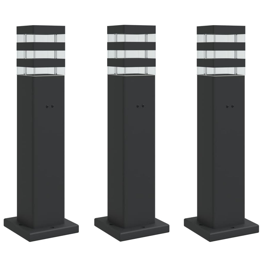 Buitenvloerlampen Aluminium Zwart 3