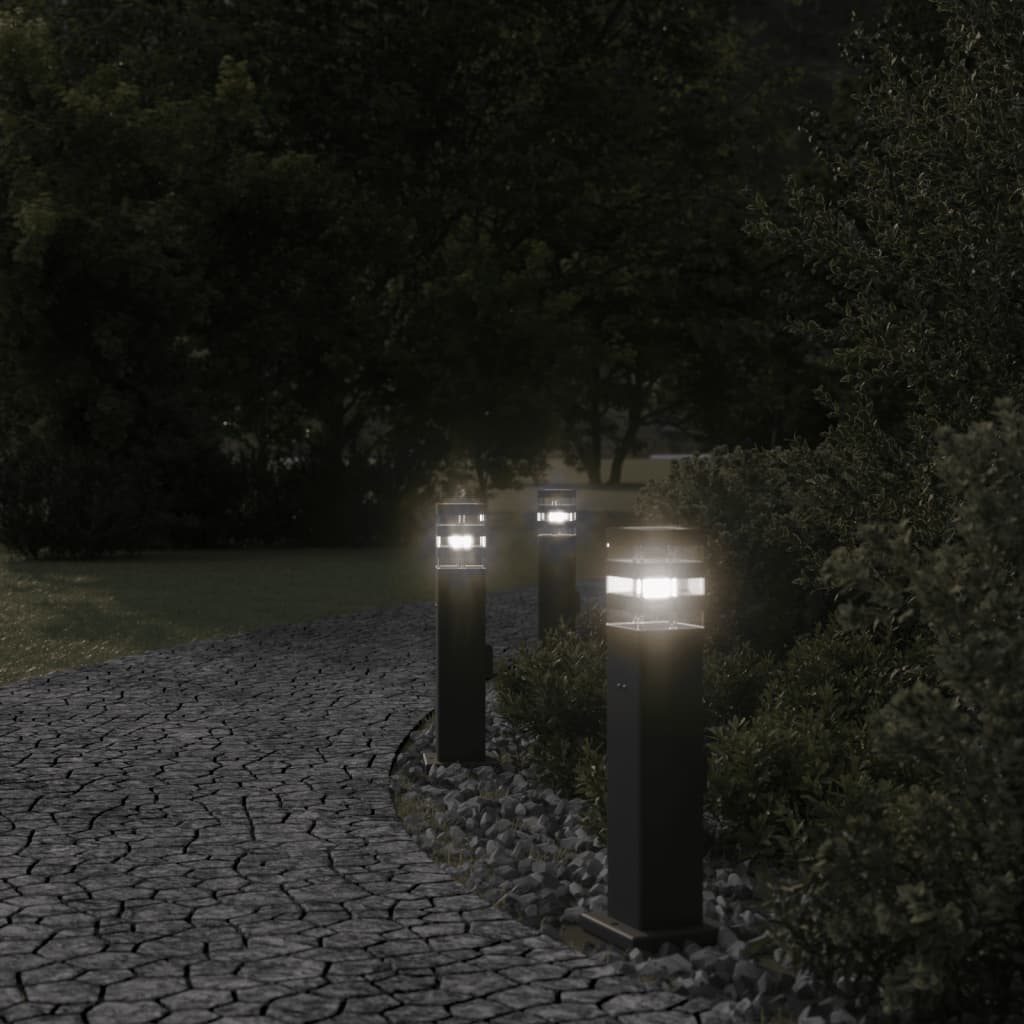 Buitenvloerlampen Aluminium Zwart 3