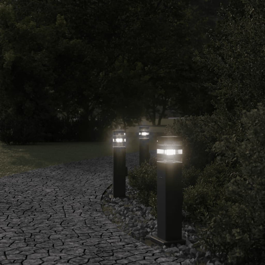 Buitenvloerlampen Aluminium Zwart 3