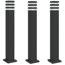 Buitenvloerlampen Aluminium Zwart 3