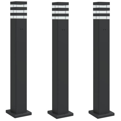 Buitenvloerlampen Aluminium Zwart 3