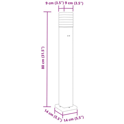 Buitenvloerlampen Aluminium Zwart 3