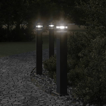 Buitenvloerlampen Aluminium Zwart 3