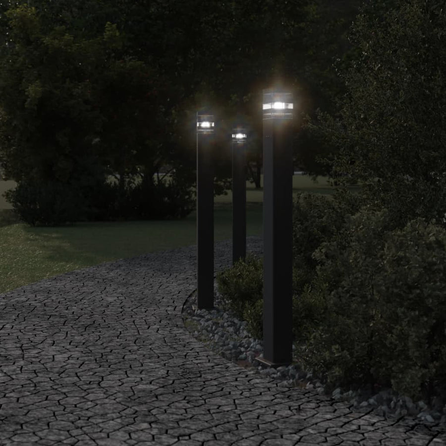Vloerlamp Voor Buiten Aluminium Zwart 1