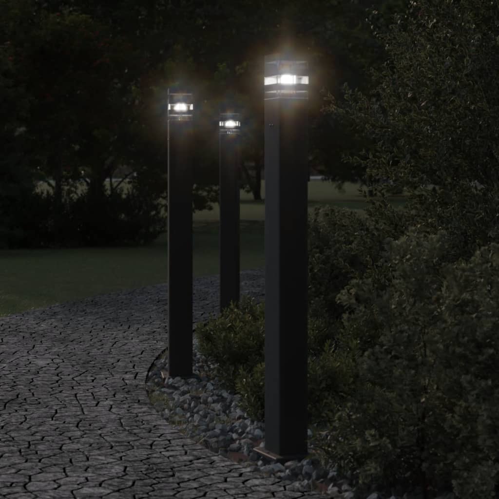 Vloerlamp Voor Buiten Aluminium Zwart 1