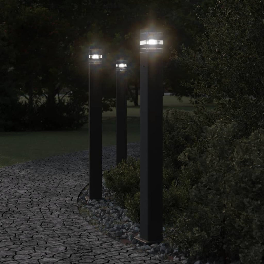 Vloerlamp Voor Buiten Aluminium Zwart 1
