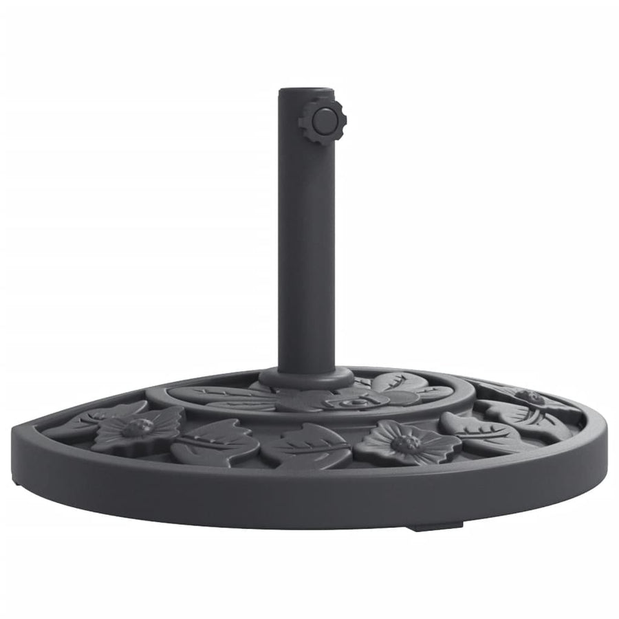 Parasolvoet voor stok van Ø38 / 48 mm 9 kg halfrond