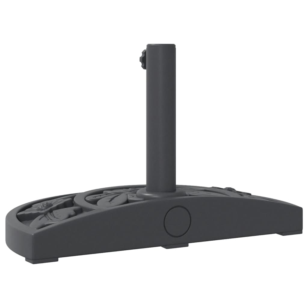 Parasolvoet voor stok van Ø38 / 48 mm 9 kg halfrond