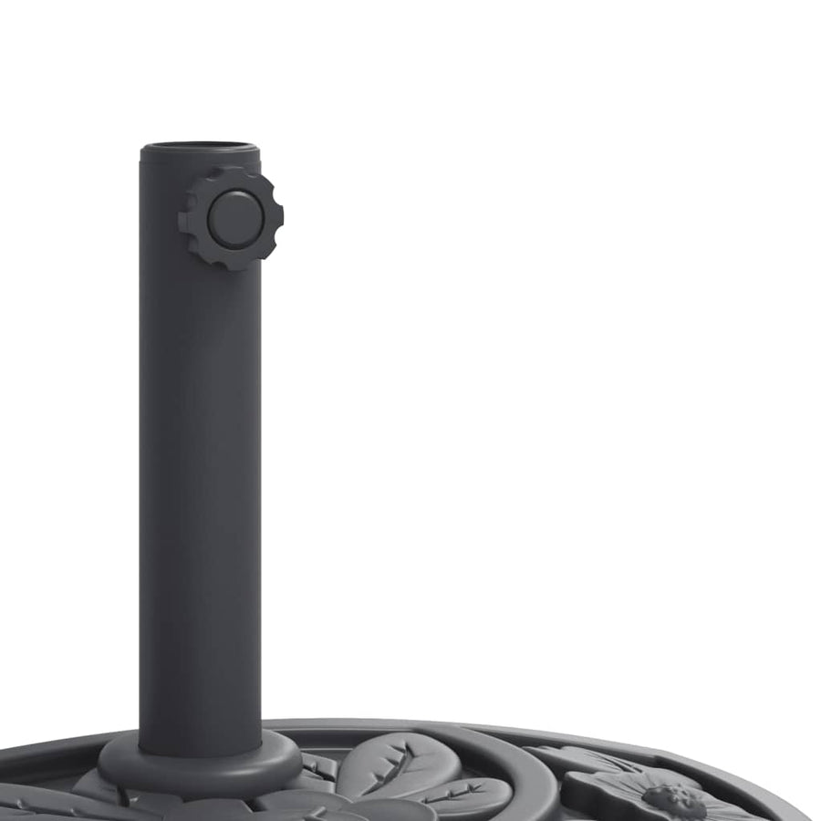 Parasolvoet voor stok van Ø38 / 48 mm 9 kg halfrond